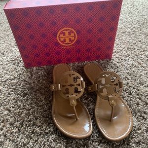 Tory Burch Miller Patent Leather Sandals